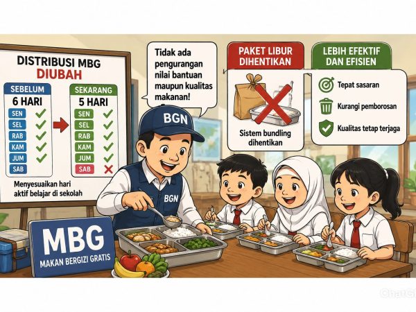 MBG Dipangkas? Pemerintah Ubah Skema Distribusi Makan Gratis Jadi 5 Hari