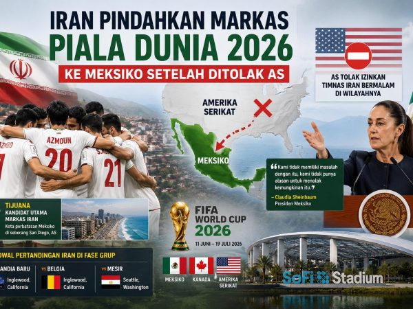 Meksiko Terima Iran Jadi Tamu Piala Dunia Setelah Ditolak AS