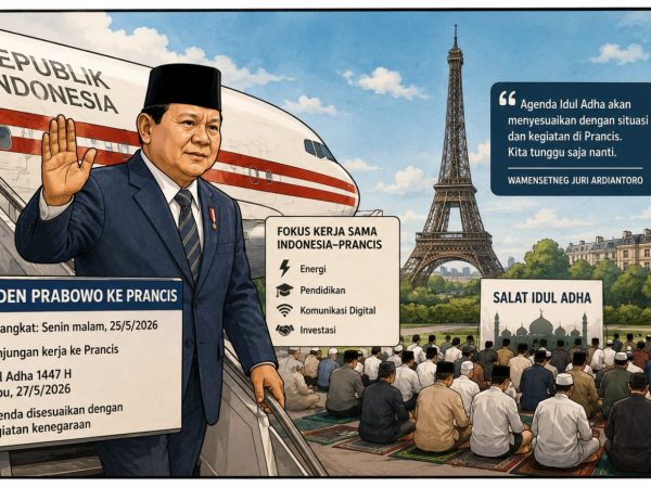 Di Tengah Sorotan Publik, Prabowo Pilih Rayakan Idul Adha di Prancis