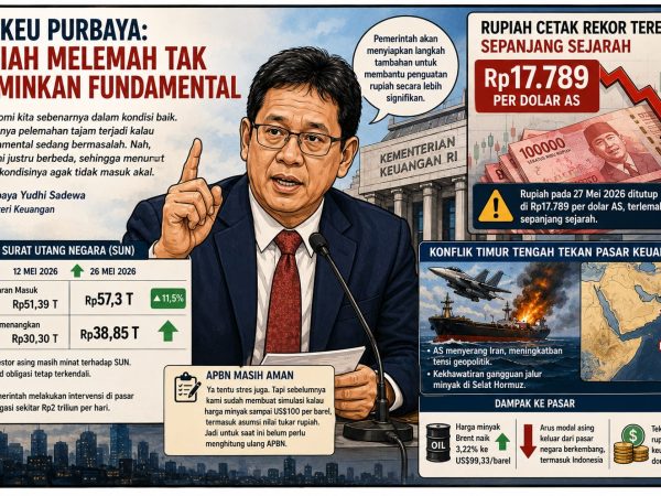 Rupiah Terpuruk Sepanjang Sejarah, Purbaya Akui Stres