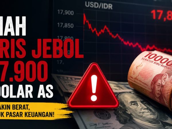 Rupiah Terkapar Saat Libur, Kurs Nyaris Tembus Rp17.900 per Dolar AS