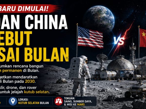 Bulan Jadi Medan Perebutan Baru, NASA Gaspol Kejar Dominasi China