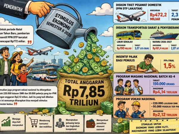 Ekonomi Lesu? Pemerintah Siapkan Stimulus Jumbo Rp7,85 Triliun