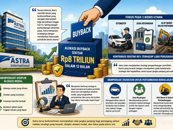 Astra Siapkan Buyback Rp8 Triliun, Sinyal Kepercayaan Diri di Tengah Gejolak Pasar