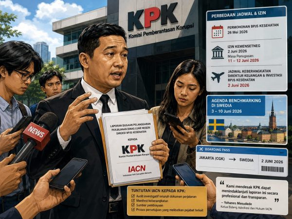 IACN Adukan Dugaan Kejanggalan Perjalanan Dinas Direksi BPJS Kesehatan ke KPK