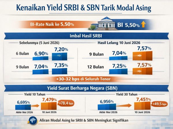 Bank Indonesia Naikkan Yield SRBI dan SBN untuk Magnet Modal Asing