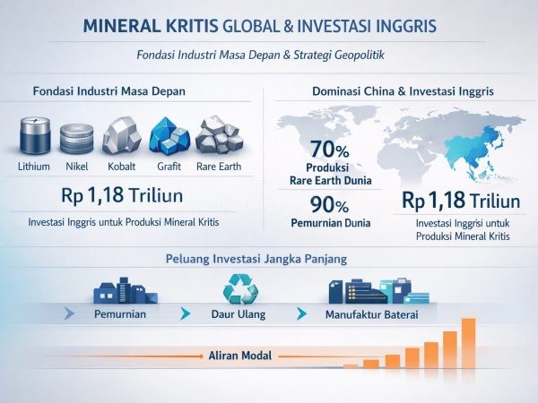 Mineral Kritis Jadi Rebutan Global, Inggris Gelontorkan Rp1,18 Triliun