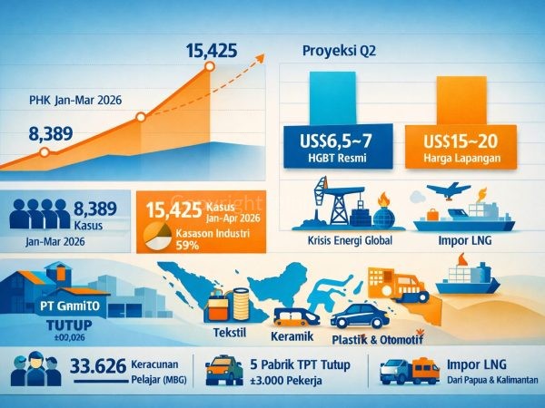 Pemerintah Janji Pangkas Harga Gas Industri Senin Ini, Upaya Tahan Gelombang PHK yang Belum Juga Reda