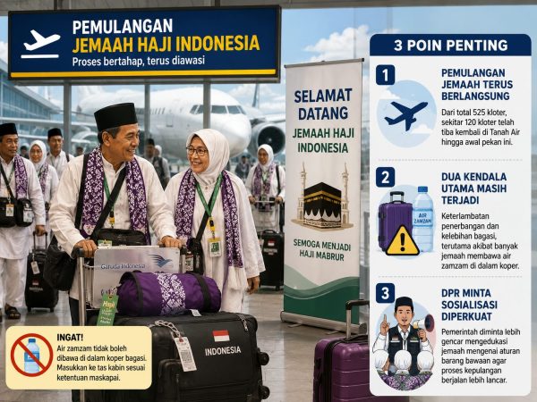 DPR RI Soroti Keterlambatan Penerbangan dan Bagasi Zamzam Saat Pemulangan Jemaah Haji