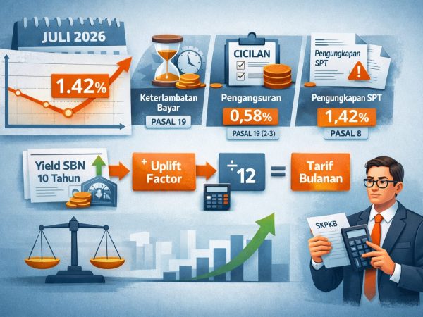 Tarif Bunga Sanksi Pajak Naik Lagi di Juli 2026, Kini Tembus 1,42% per Bulan