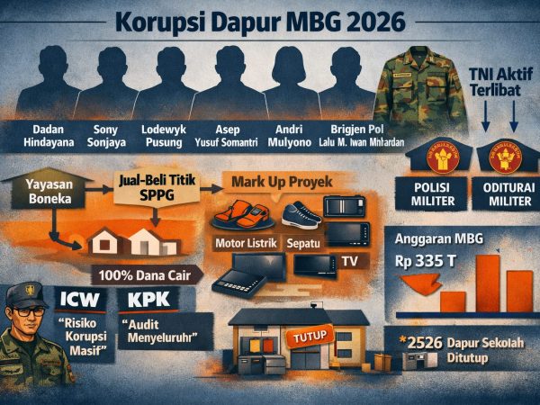 Tujuh Tersangka dan Seragam Loreng di Pusaran Korupsi Dapur MBG
