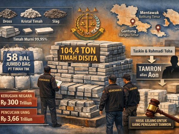 Kejagung Sita 104 Ton Timah Milik "Raja Timah" Bangka, Tamron Alias Aon