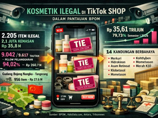 Algoritma TikTok Diduga Percepat Peredaran Kosmetik Ilegal, BPOM Temukan 94 Persen Tautan Bermasalah