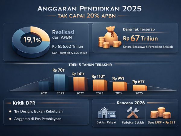 Anggaran Pendidikan 2025 Meleset dari Amanat Konstitusi, DPR Duga Ada Kesengajaan