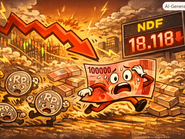 Rupiah Bergerak Liar, NDF Sentuh Rp18.118 