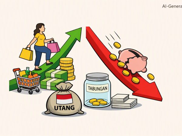 Belanja Naik, Tabungan Anjlok: RI Makin "Makan Utang"