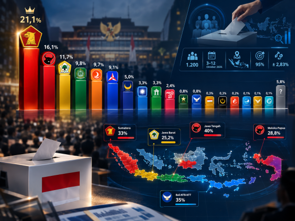 Hasil Survei: Dari 18 Parpol, Cuma Tiga yang Pantas Disebut Bersaing, Sisanya Penggembira